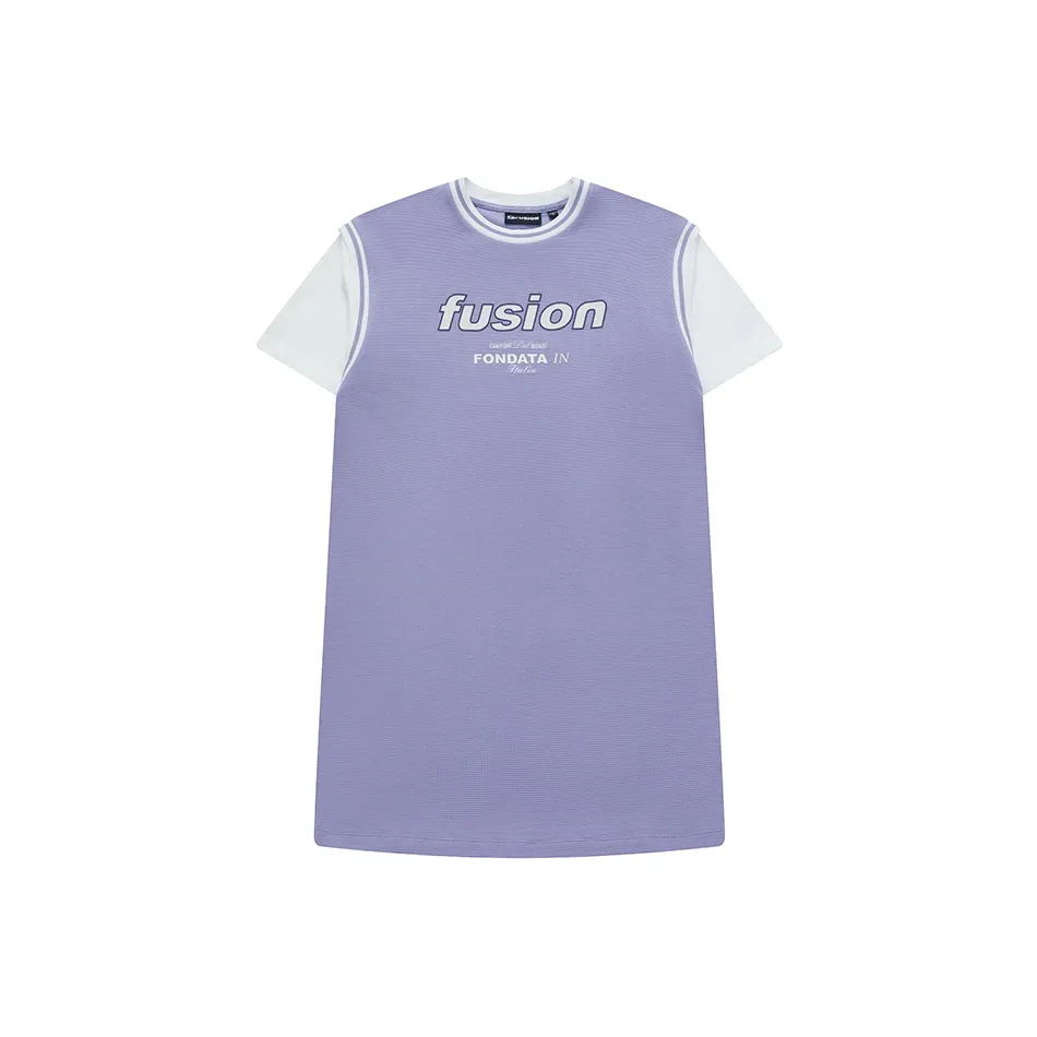 FILA FUSION SS24 Short Sleeved Dress Women's Light Purple