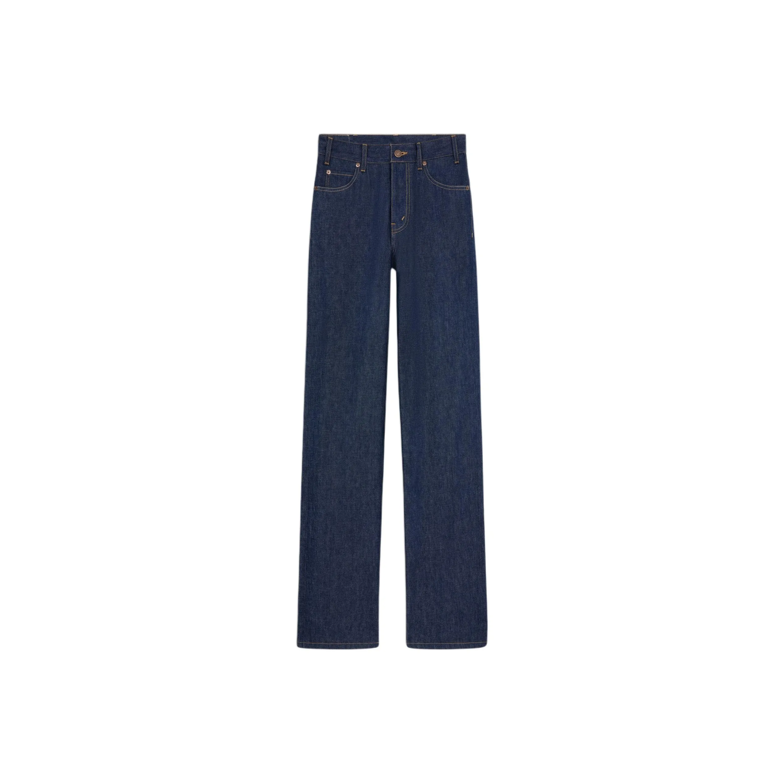 CELINE Kitty Jeans In Raw Wash Denim