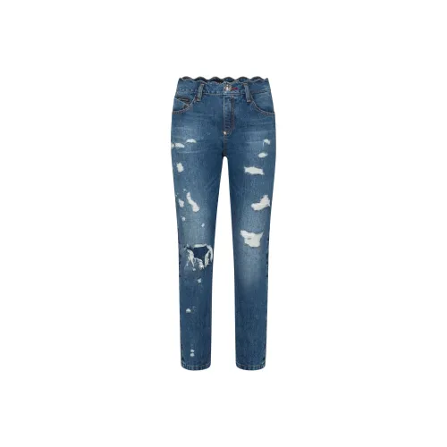 PHILIPP PLEIN Синие Женские Джинсы