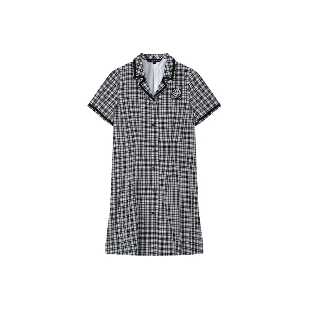 Teenie Weenie Женские Платья с Коротким Рукавом и Цветовым Блокированием