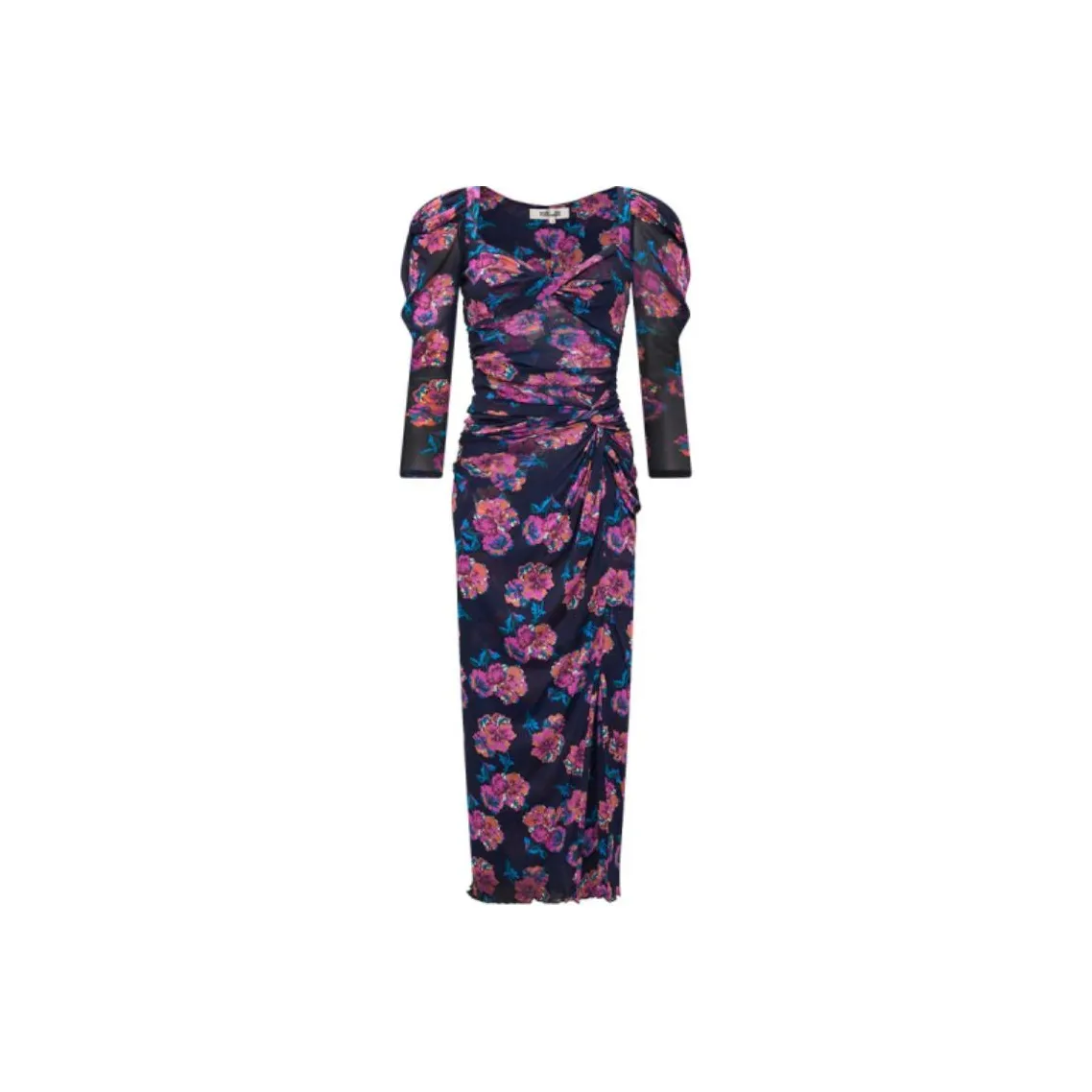 DVF Diane Von Furstenberg FW23 Long-Sleeved Dresses Women's Rose Pink