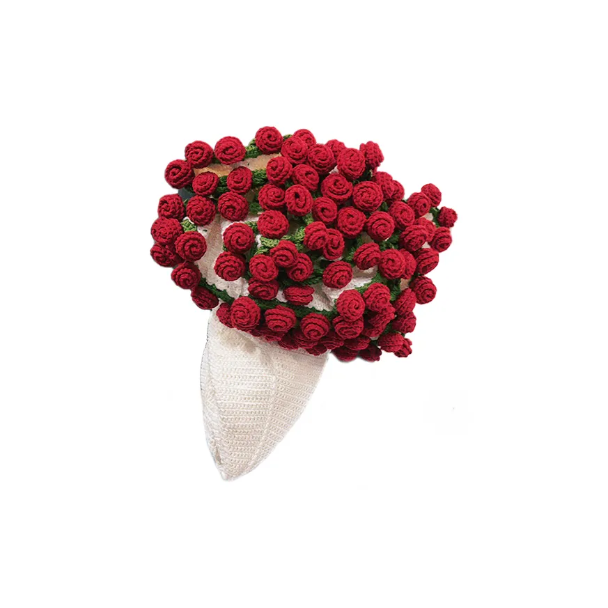 Pippi Beans DIY Экстра-большой Розовый Букет Ткани вязаные Одеяло Материал Сумка Игрушки