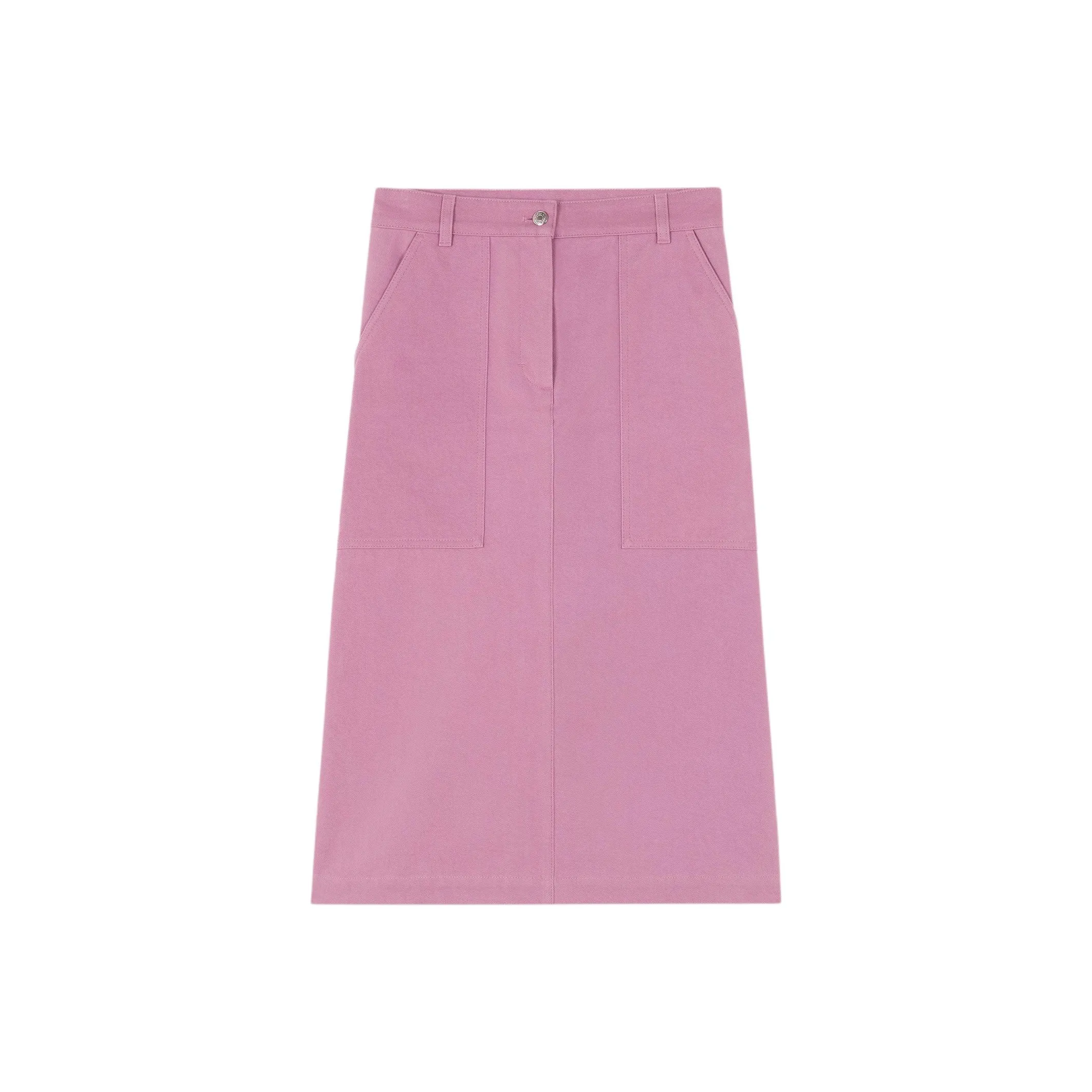 Maison Kitsune Denim Long Skirt Women's Pink