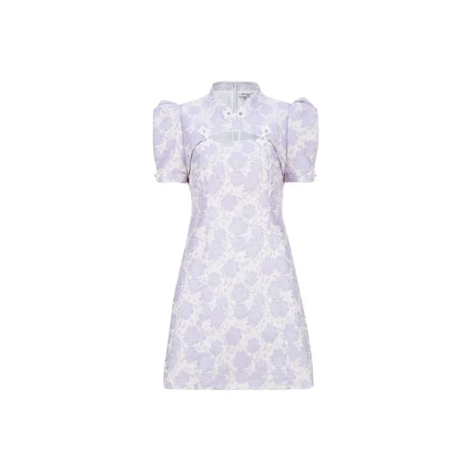 AIVEI Короткий рукав Платье Женское Фиолетовое Розовое