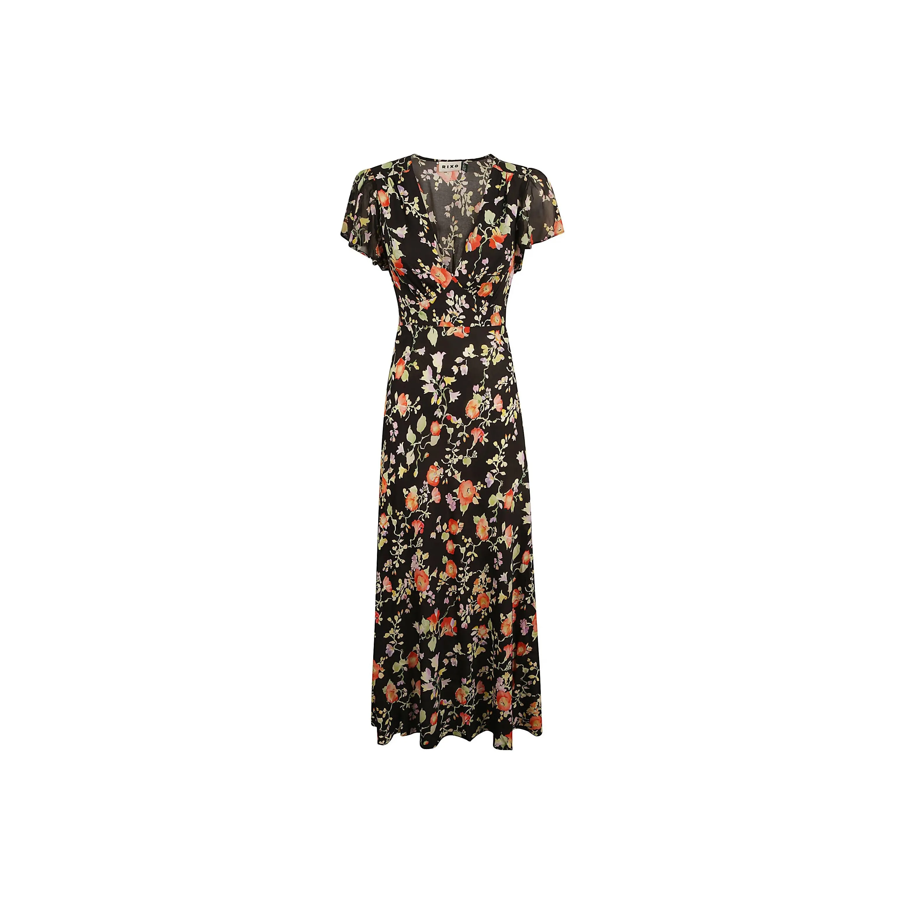 Rixo Short-Sleeved Dresses Women's Black