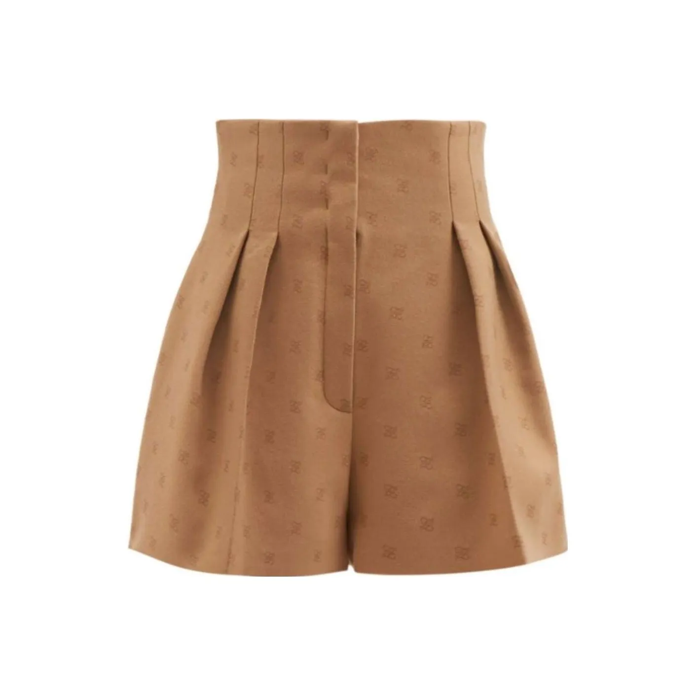 FENDI Karligraphy High Waisted Flannel Shorts 
Smooth
