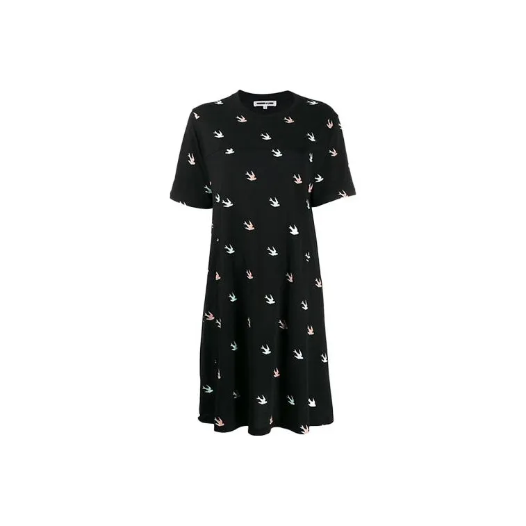 Alexander McQueen Short Sleeved Dresses Women's Black