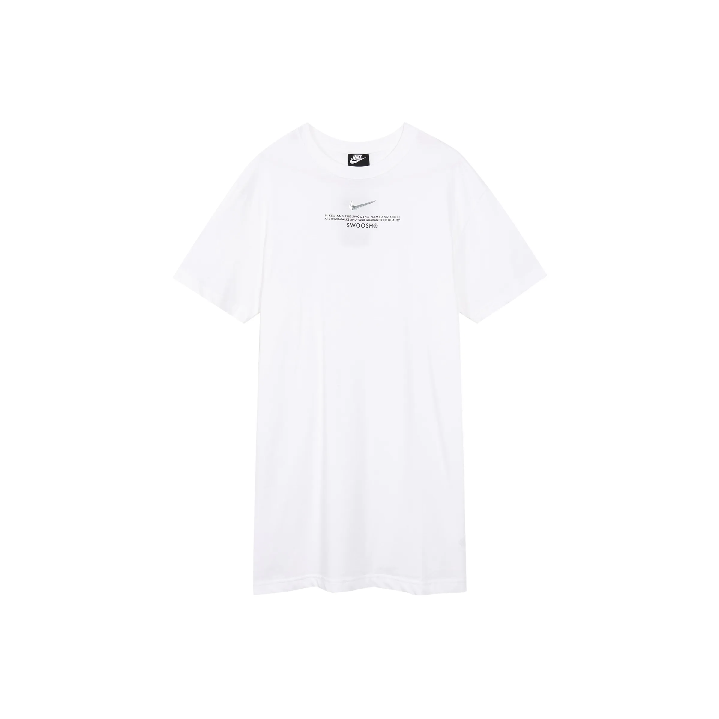 nike Короткий рукав Платье Женское Белое