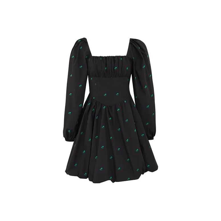 D'zzit A Line Skirt Dress Black