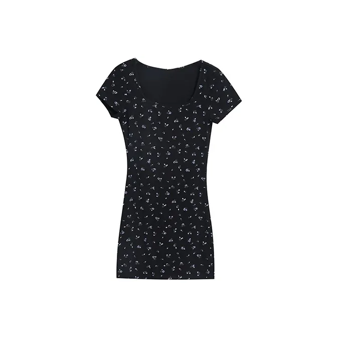 BVODE Короткий рукав Платье Женское