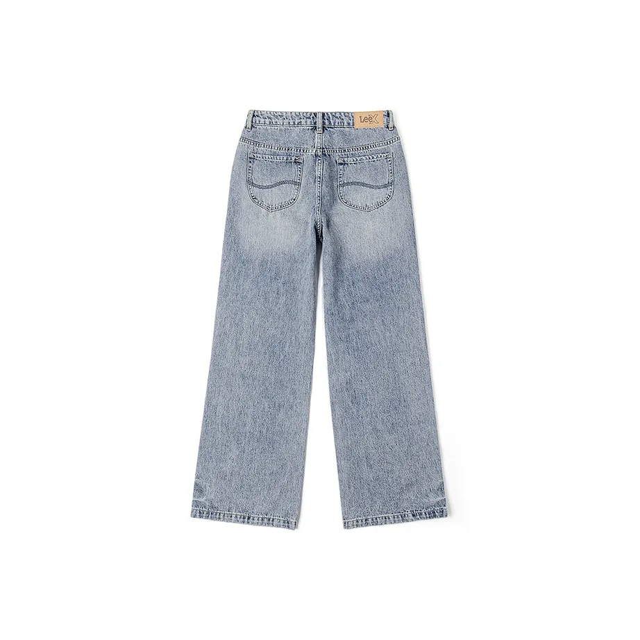 Lee совместный бренд SS25 Джинсы Женские Светло-Синий