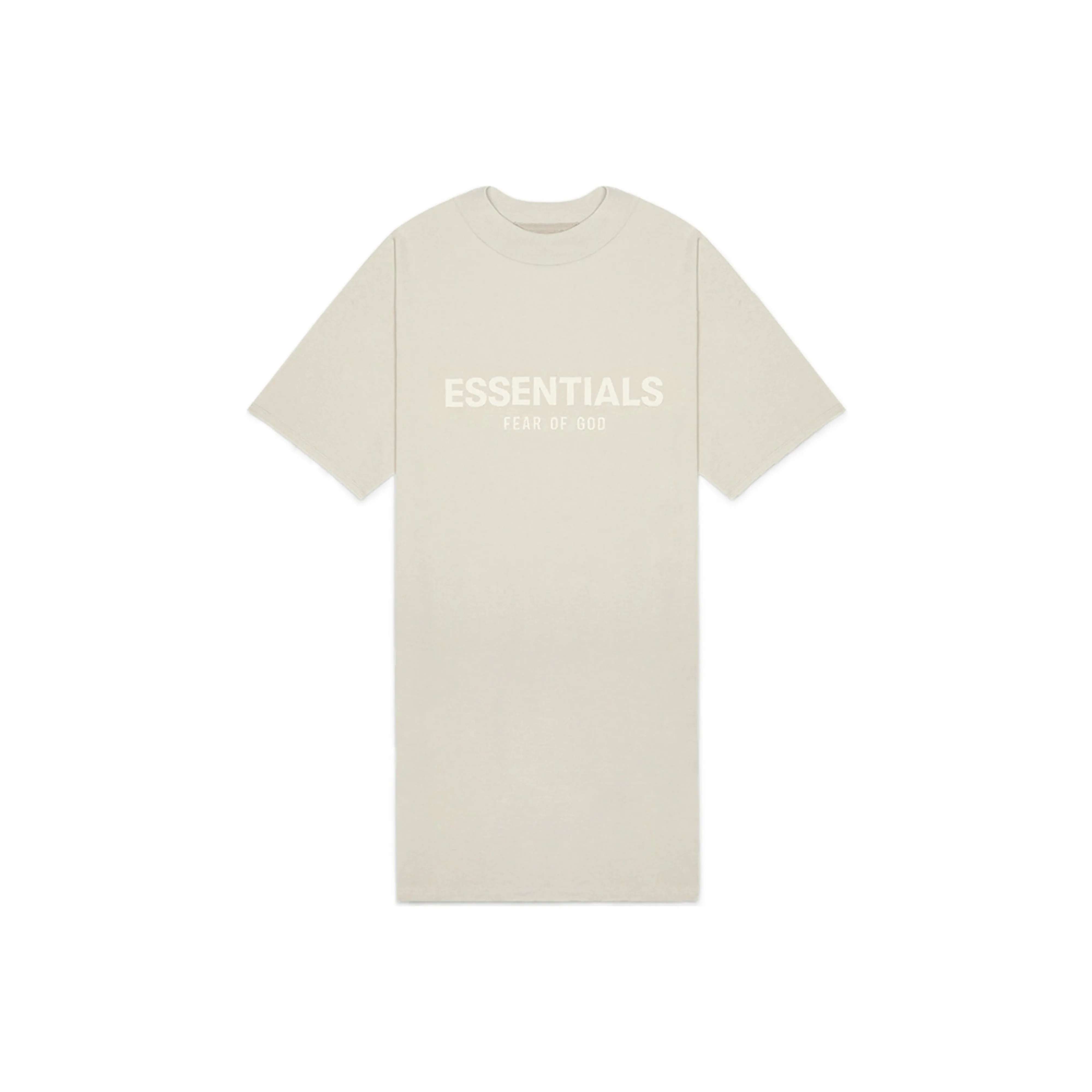 Fear Of God Essentials SS22 Women's T shirt Dress Wheat Short Sleeved Dress Women's Wheat