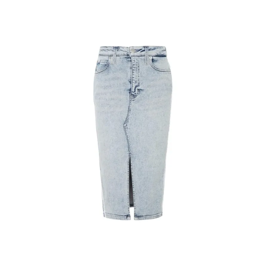 CK/Calvin Klein Denim Long Skirt Women's Light Blue