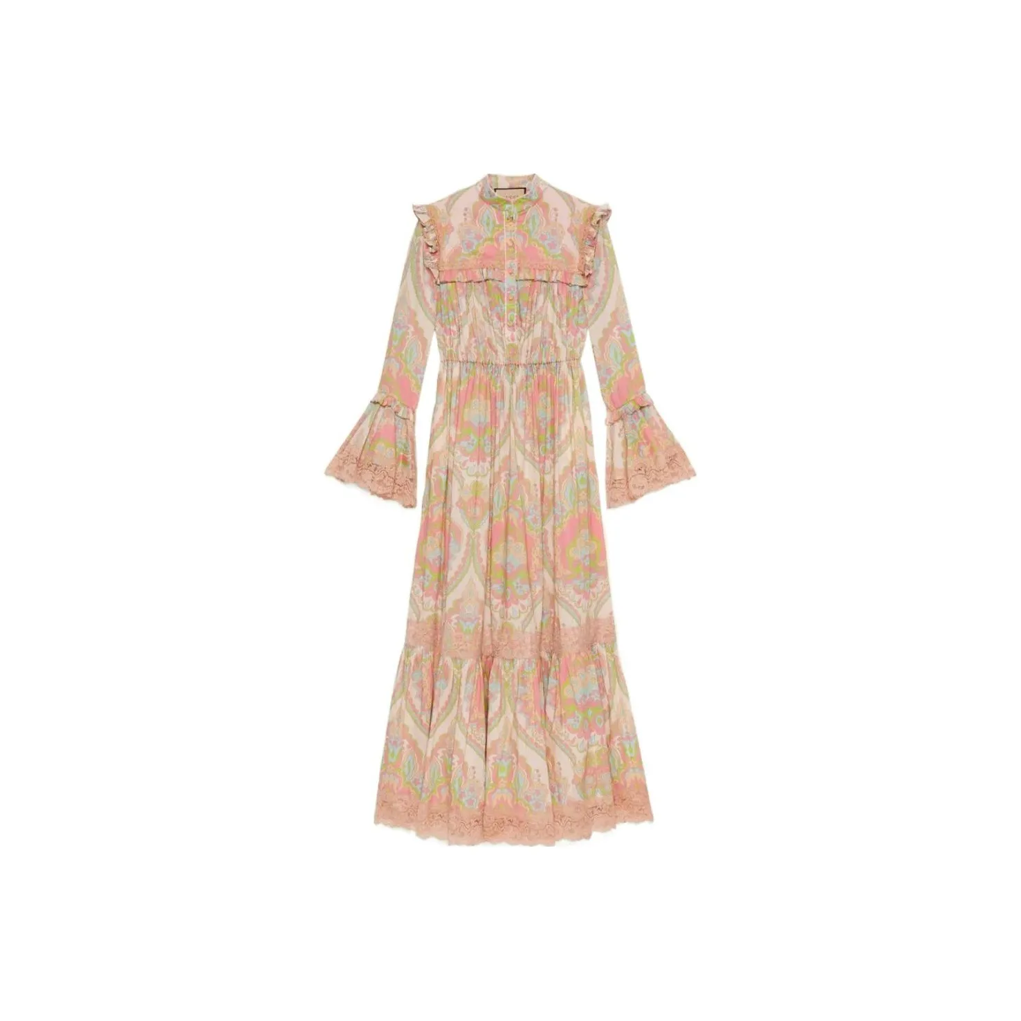 GUCCI Long Sleeved Dress Women's Pink