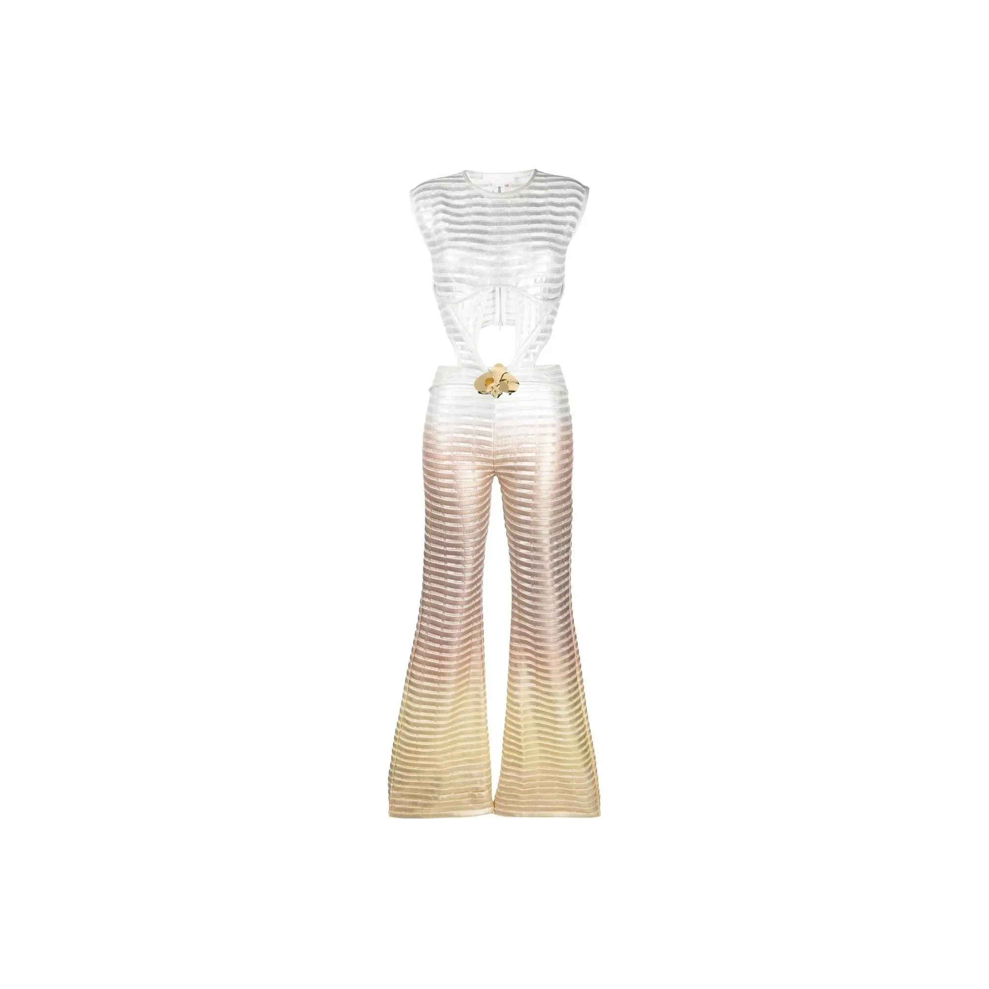 Genny Ombré Laminated print Jumpsuit