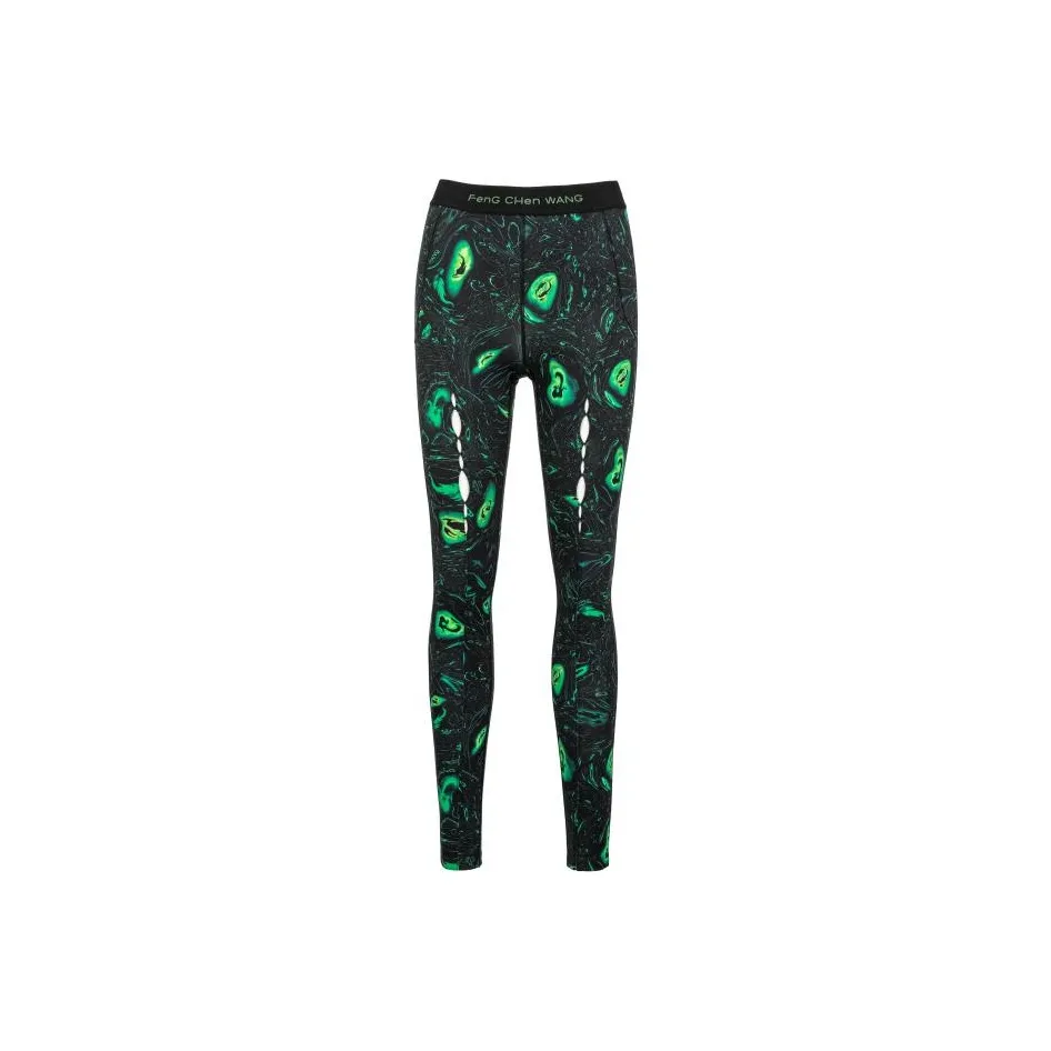 FENG CHEN WANG Черные Женские Леггинсы