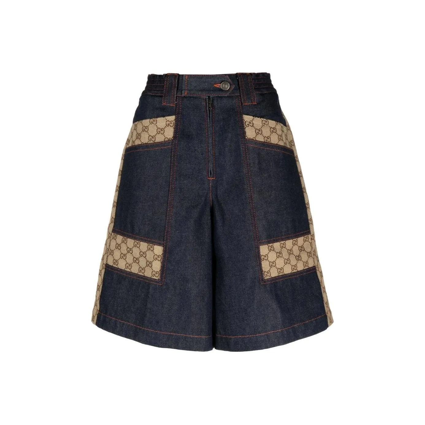 GUCCI Casual Shorts Women's Blue