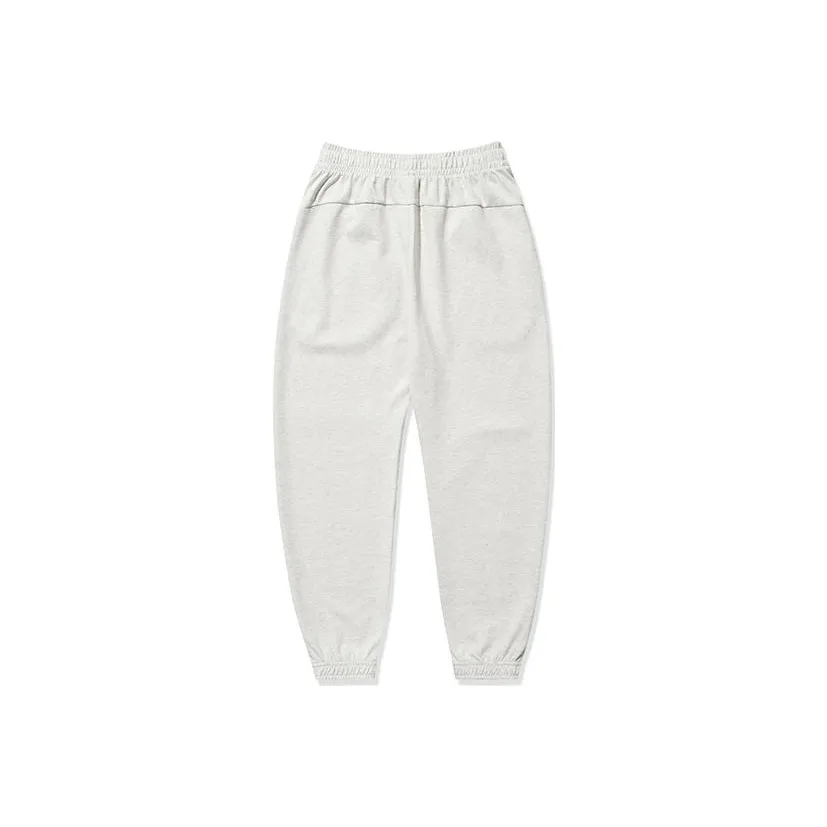 QIAODAN Вязаные спортивные брюки женские кремово-белый вереск