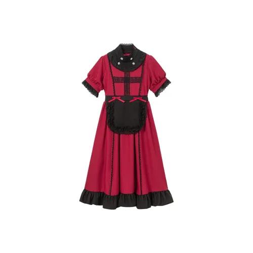 Dear my love Red Женские Короткие Платья с Рукавами