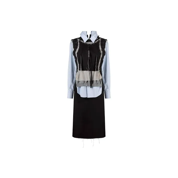Maison Margiela Long Sleeved Dresses Women's Black