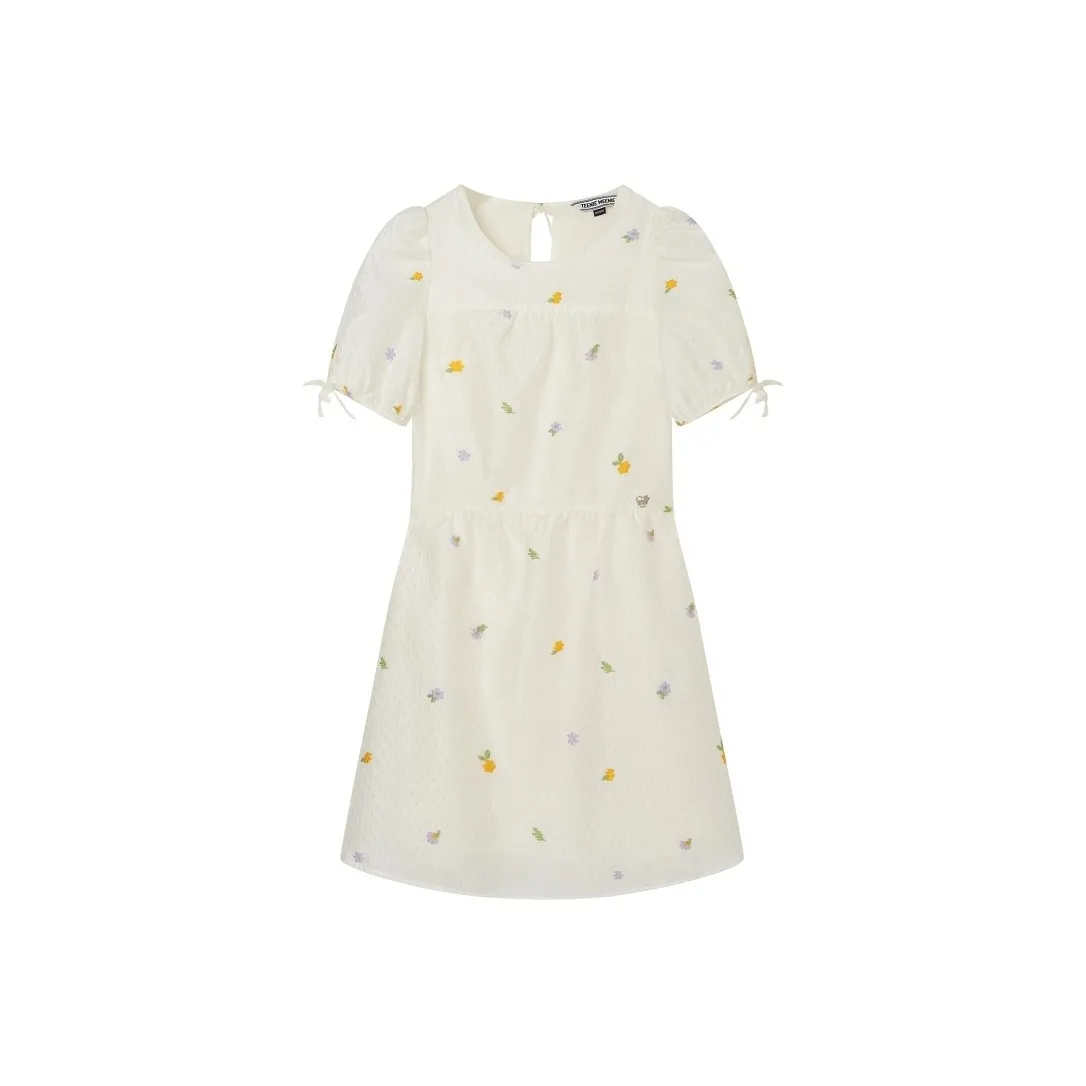 Teenie Weenie Short Sleeved Dress Women's White