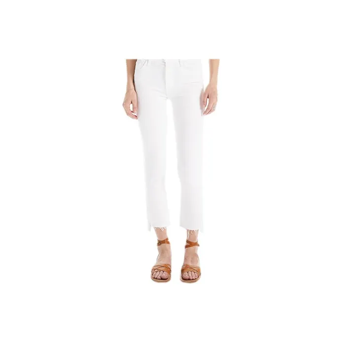 MOTHER The Insider Frayed Edge Cropped Trousers
