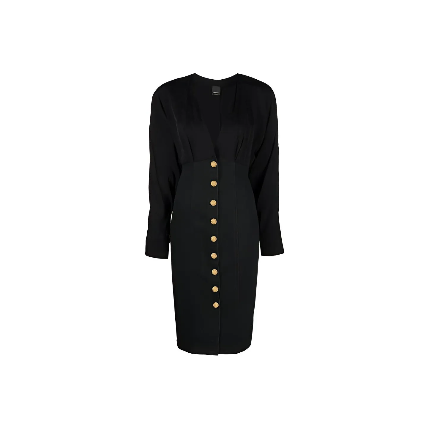 PINKO Длинное платье с длинными рукавами женское черное