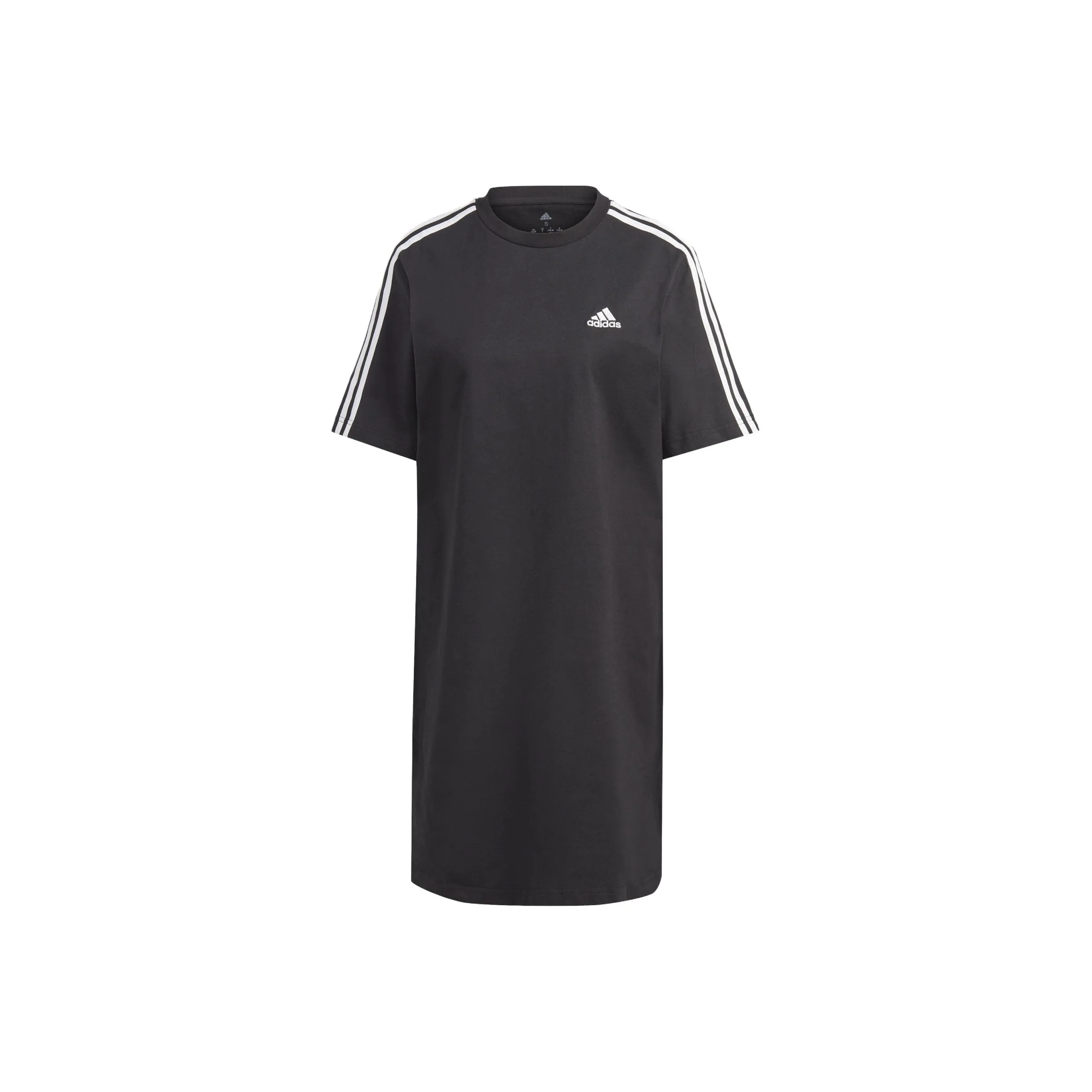 Adidas Free Shipping With AdiClub Essentials 3 Stripes Single Jersey Boyfriend Tee Dress