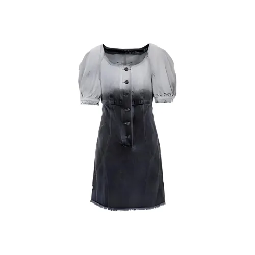 MASFER.SU Black Женские Короткие Платья с Рукавами