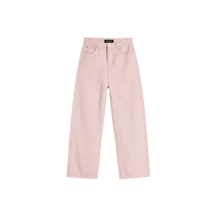 LOKUINTUS Wide Leg Jeans Women's Pink