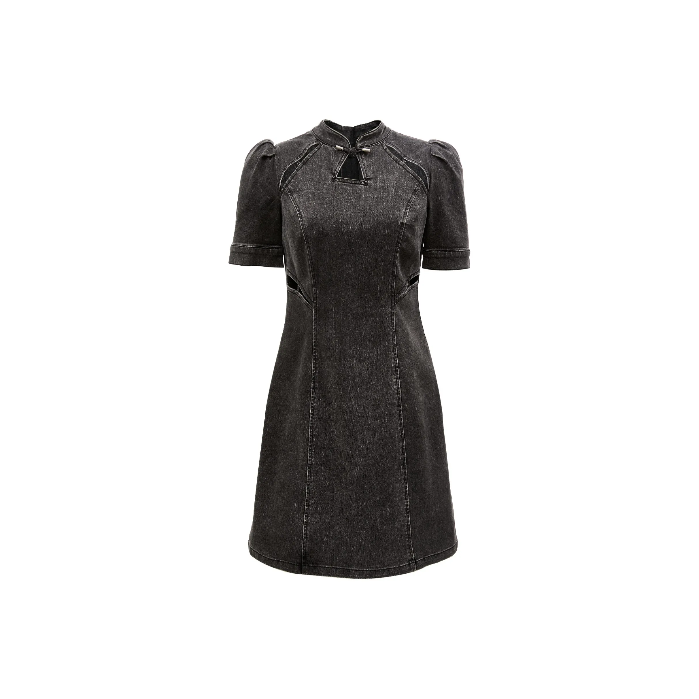 ONLY Короткий рукав Платье Женское Темно-джинсовая серый