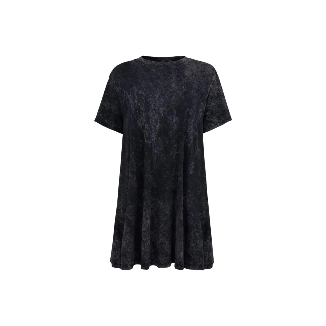 Lululemon All Yours Черное Женское Короткое Платье с Рукавами