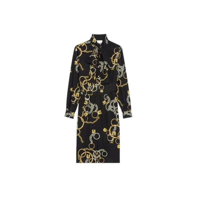 CELINE 2000s Lavalliere Midi Dress