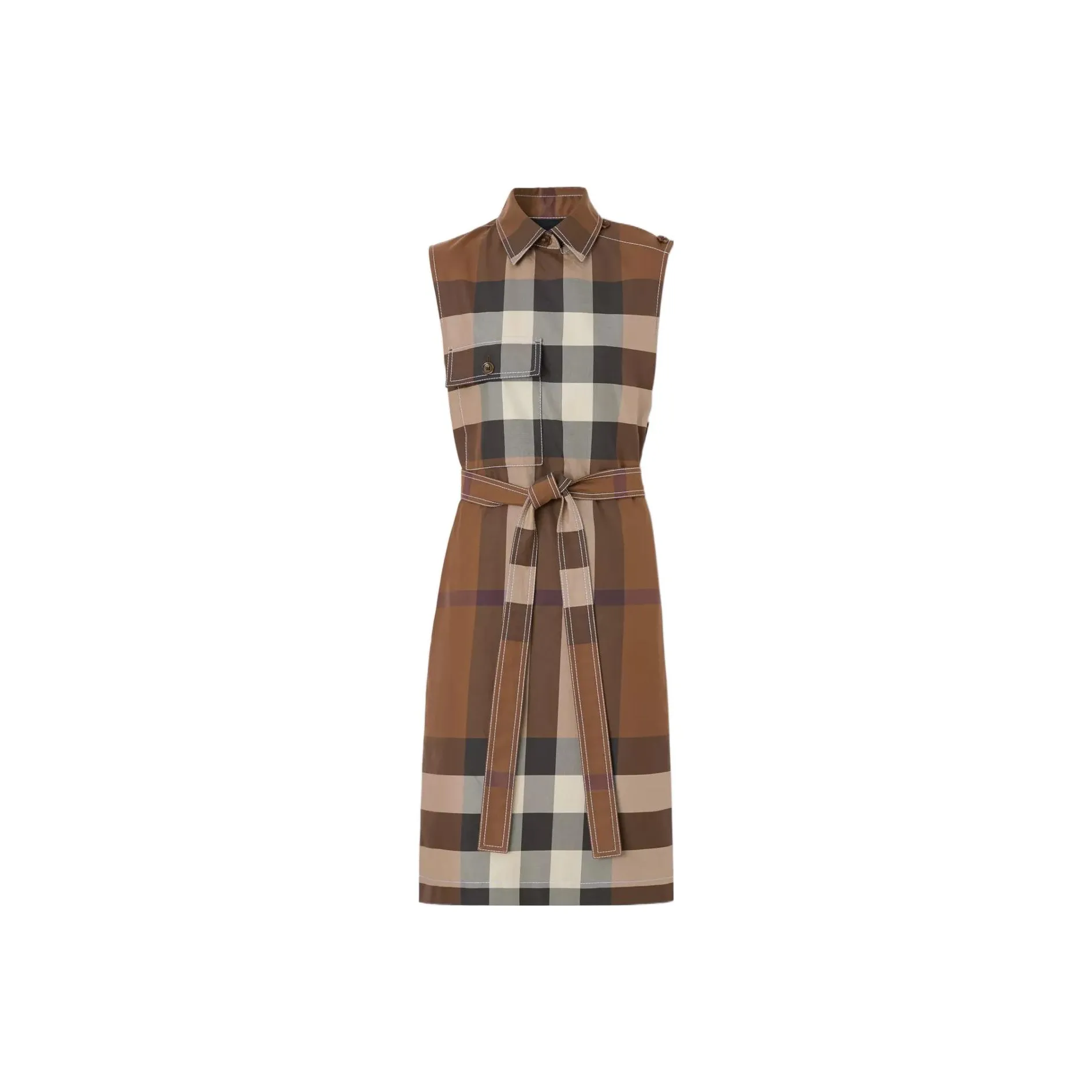 Burberry SS22 Sleeveless Dress Women
s Brown