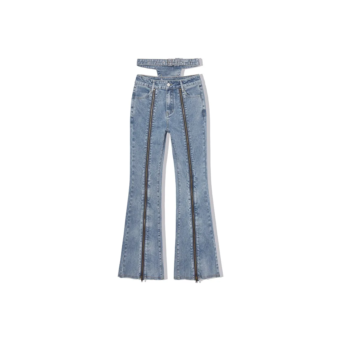 LA CRAWFISH Винтажный деним синий Женские джинсы