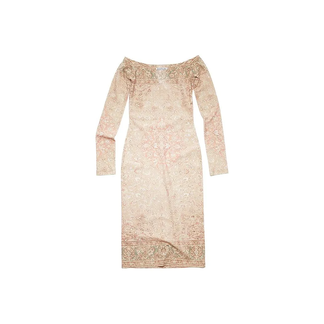 Acne Studios Long-Sleeved Dresses Women's Pink Orange