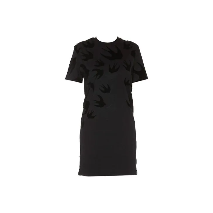 Alexander McQueen Short Sleeved Dress Women's Black