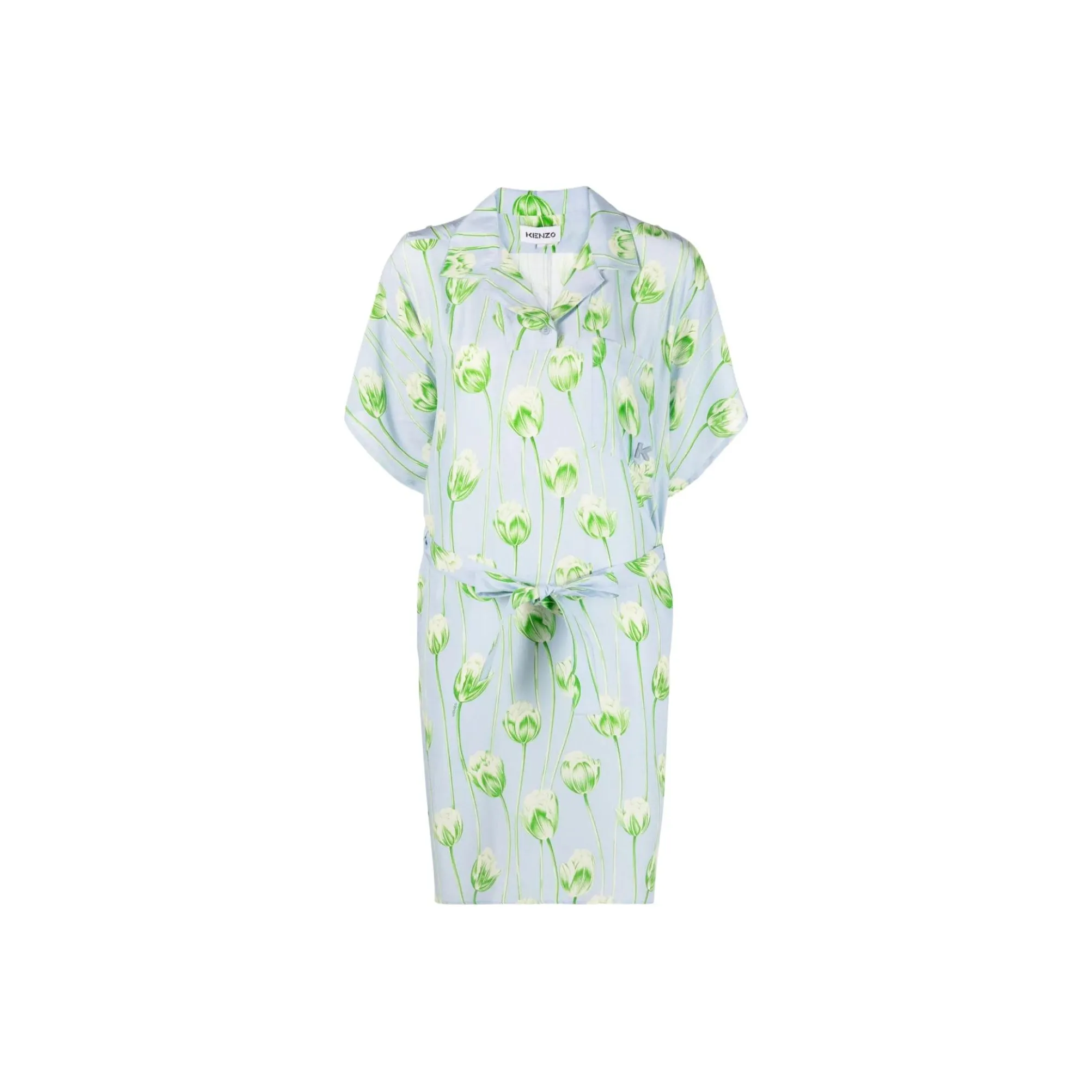 KENZO Short Sleeved Dresses Women's Light Blue