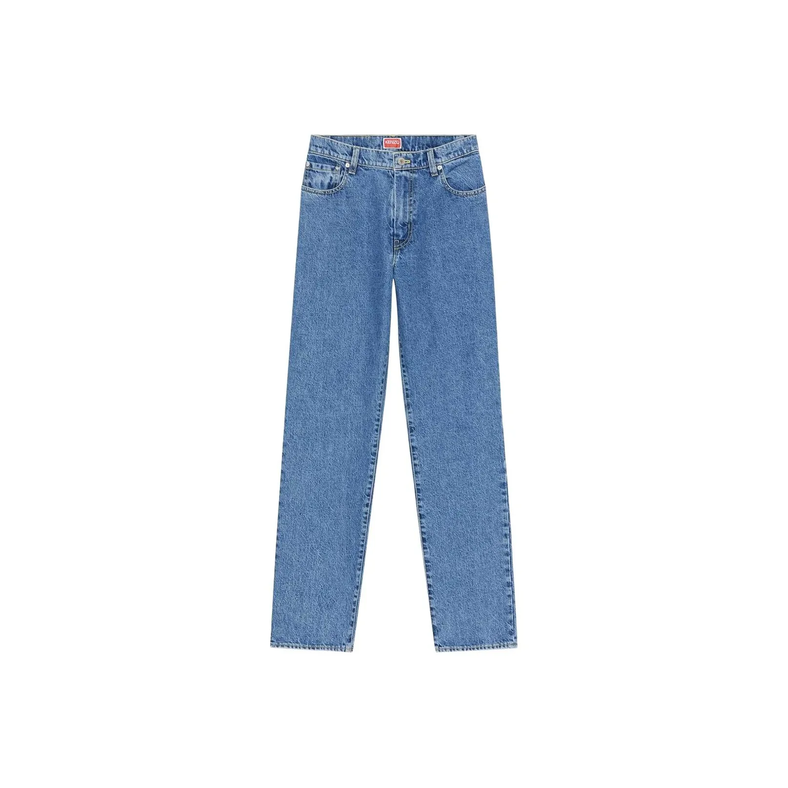 KENZO Logo Patch Straight Leg Jeans