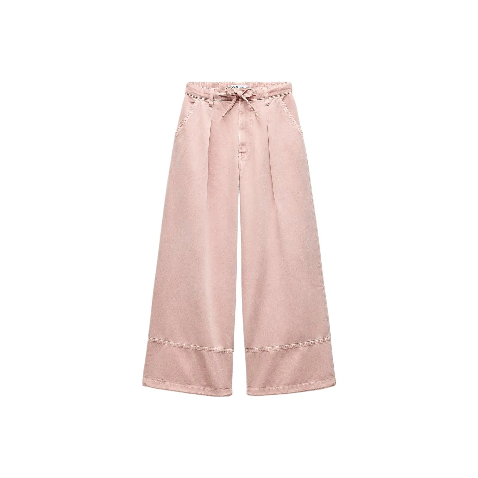 ZARA Trf Повседневные брюки Женские Розовый