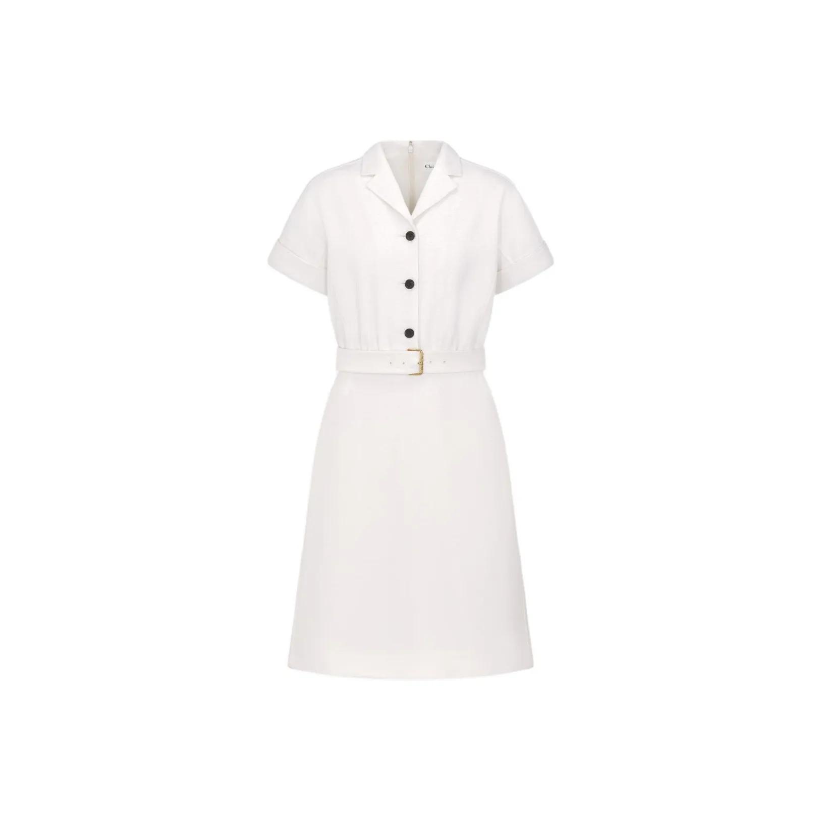 DIOR FW24 Short Sleeved Dress Women's White