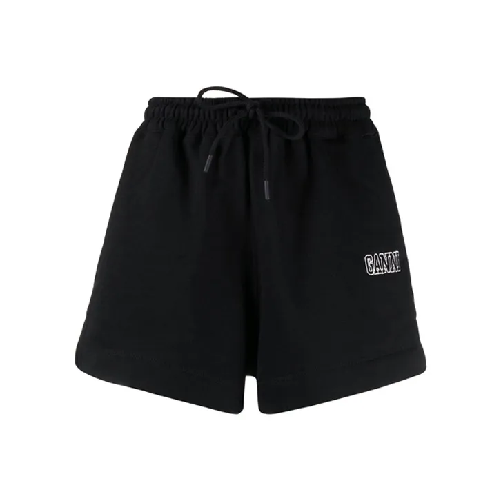 GANNI Черные Женские Повседневные Шорты