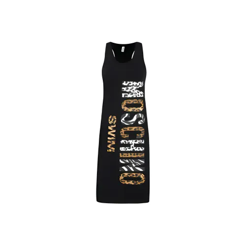 MOSCHINO Черные Женские Платья без рукавов