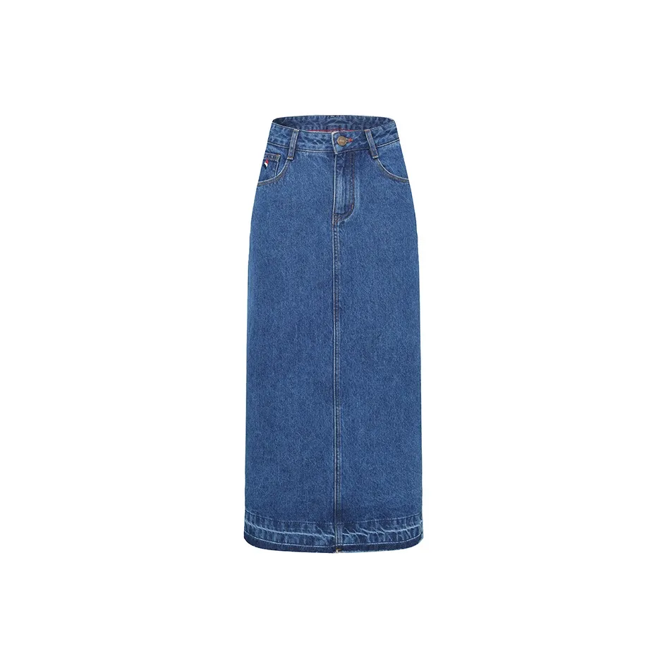 NAVIGARE Деним Длинная Юбка Женская