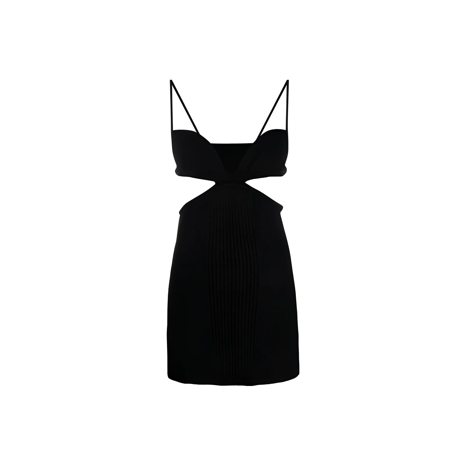 OFF WHITE Short Sleeved Dresses Women's Black