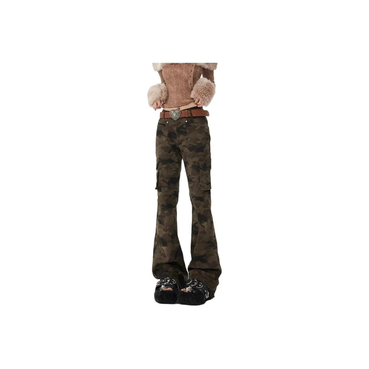 Concubine Zhu Jeans Women's Camouflage
