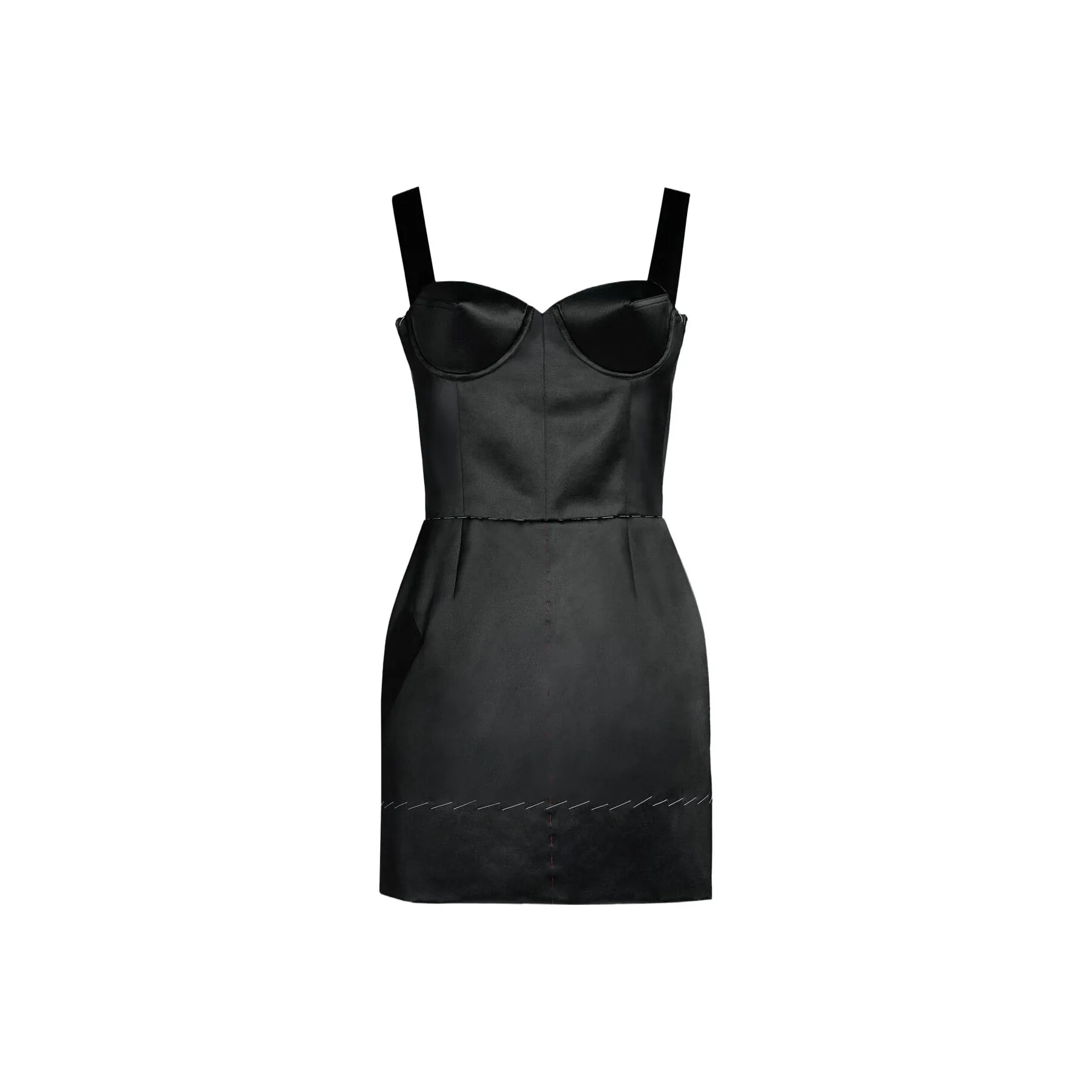 Maison Margiela Contrast Stitch Corset Dress