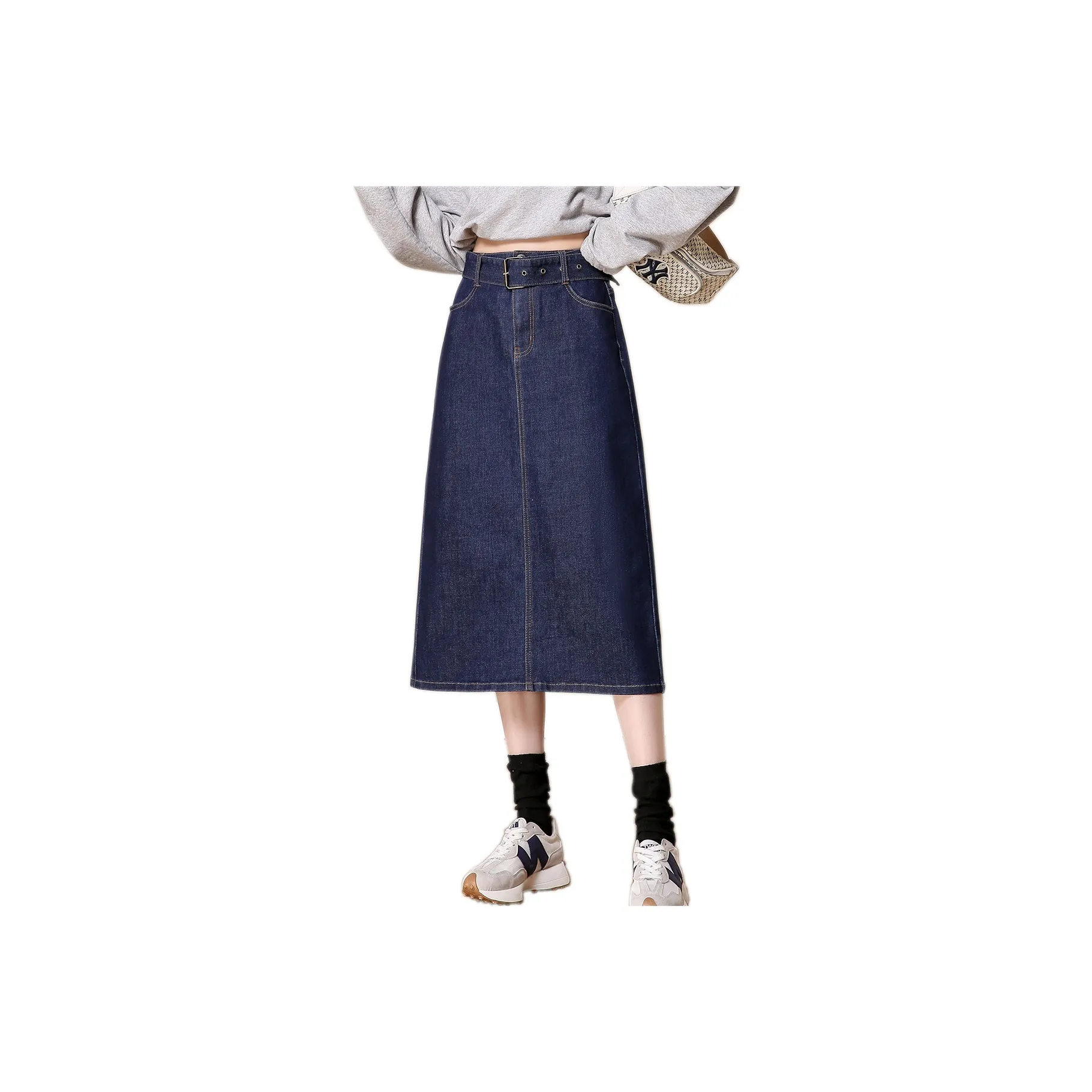 JEANSWEST Деним Длинная Юбка Женская