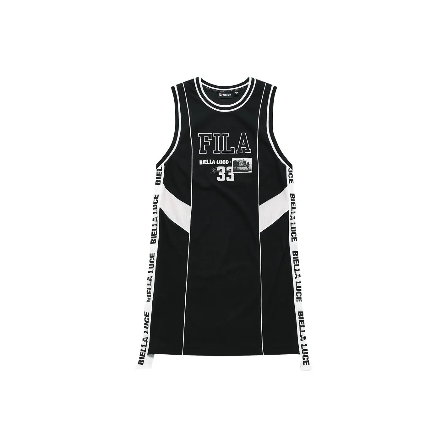 FILA FUSION Sleeveless Dress Women's Two Piece Set Black
