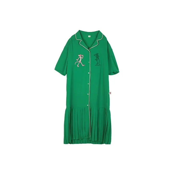 LALABOBO x PINK PANTHER Юбка-платье с оборками зеленый